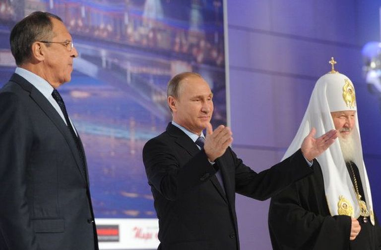 В конгрессе соотечественников принял участие Владимир Путин. фото: РИА Новости