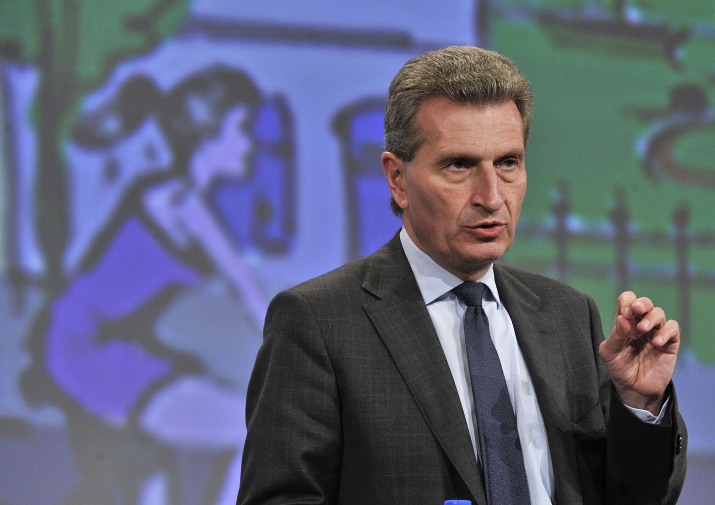 Euroopa Komisjoni sakslasest eelarvevolinik Günther Oettinger.