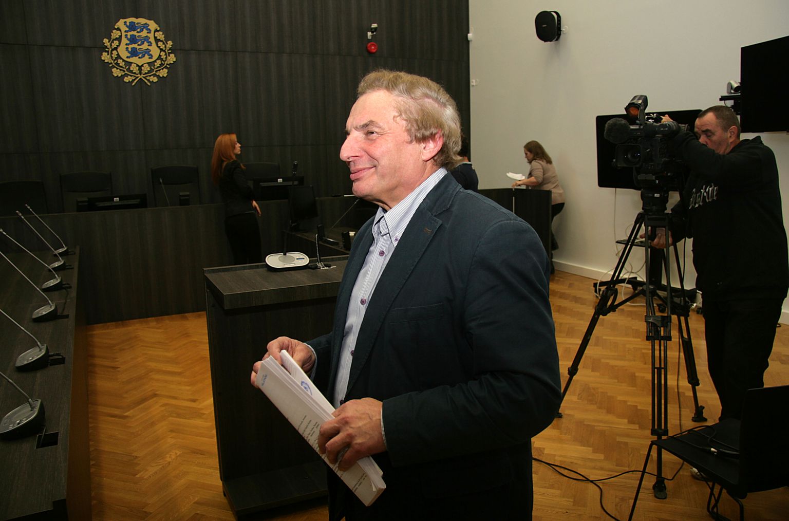 Jevgeni Solovjov 2015. aasta 28. oktoobril Viru maakohtus pärast kohtuotsuse kättesaamist. Toona väitis Solovjov, et peab süüdimõistvat otsust ebaõiglaseks ning et tema on tegutsenud vaid linna huvides, mitte selle kahjuks.
ARHIIV