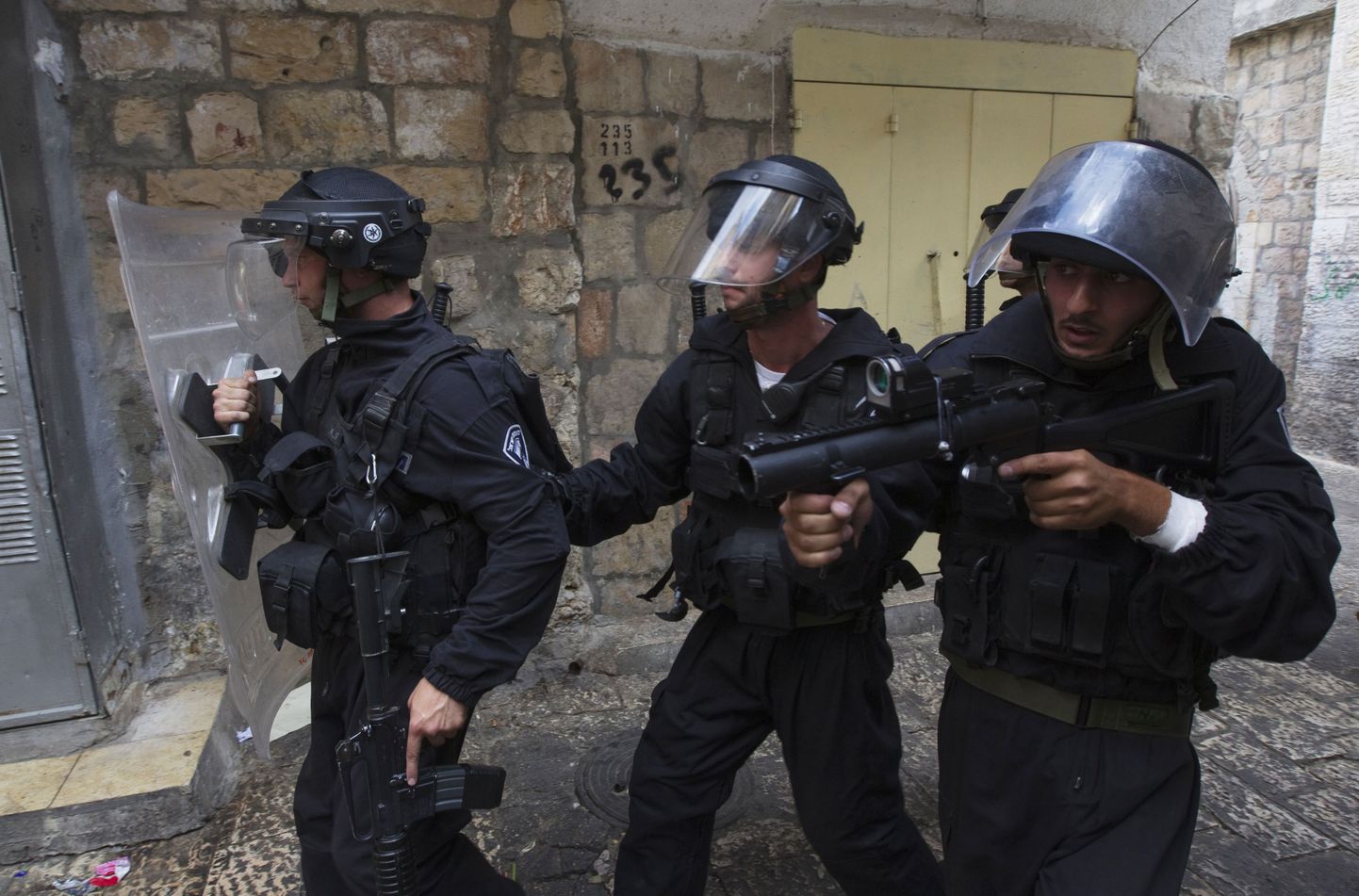 Iisraeli politsei eriüksuslased.