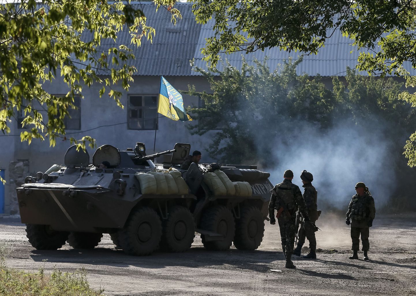 Ukraina dessantväelased Ždanivka lähistel.