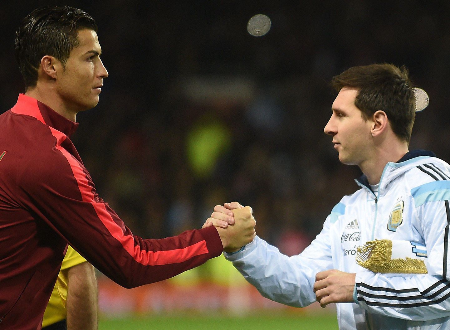 Cristiano Ronaldo (vasakul) ja Lionel Messi.