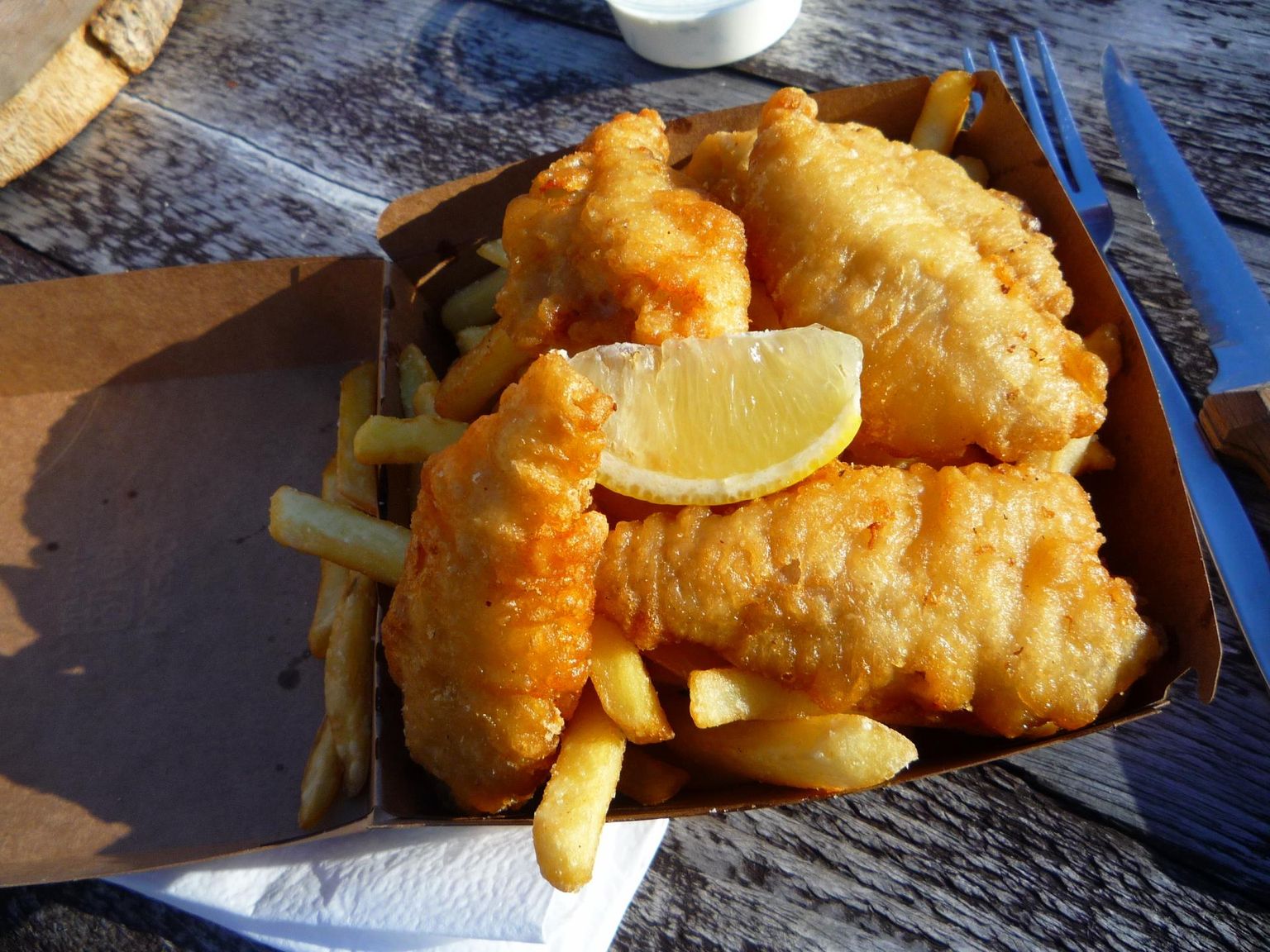Fish&chips Peipsi ahvenast. FOTO: Britt Rosen