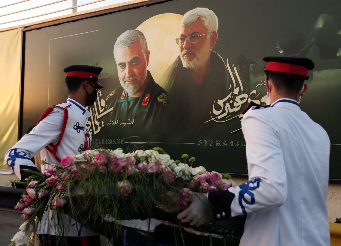 Qasem Soleimani ja Abu Mahdi al-Muhandise mälestustseremoonial.