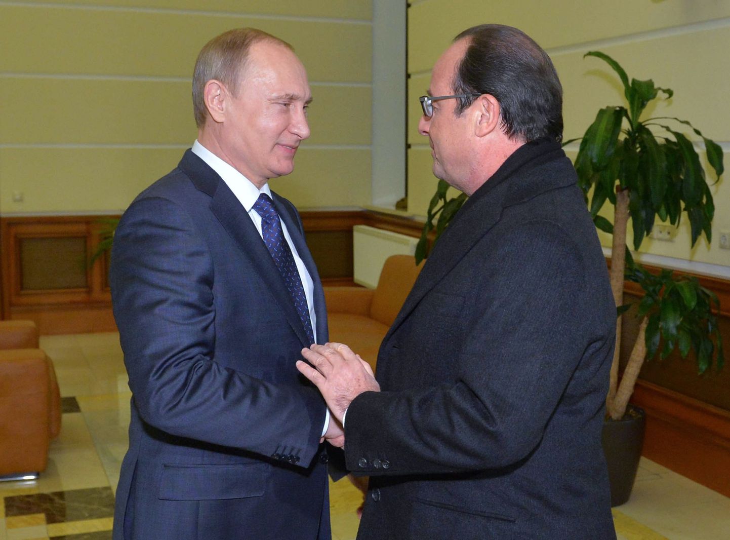 Vene president Vladimir Putin ja Prantsuse riigipea  François Hollande.