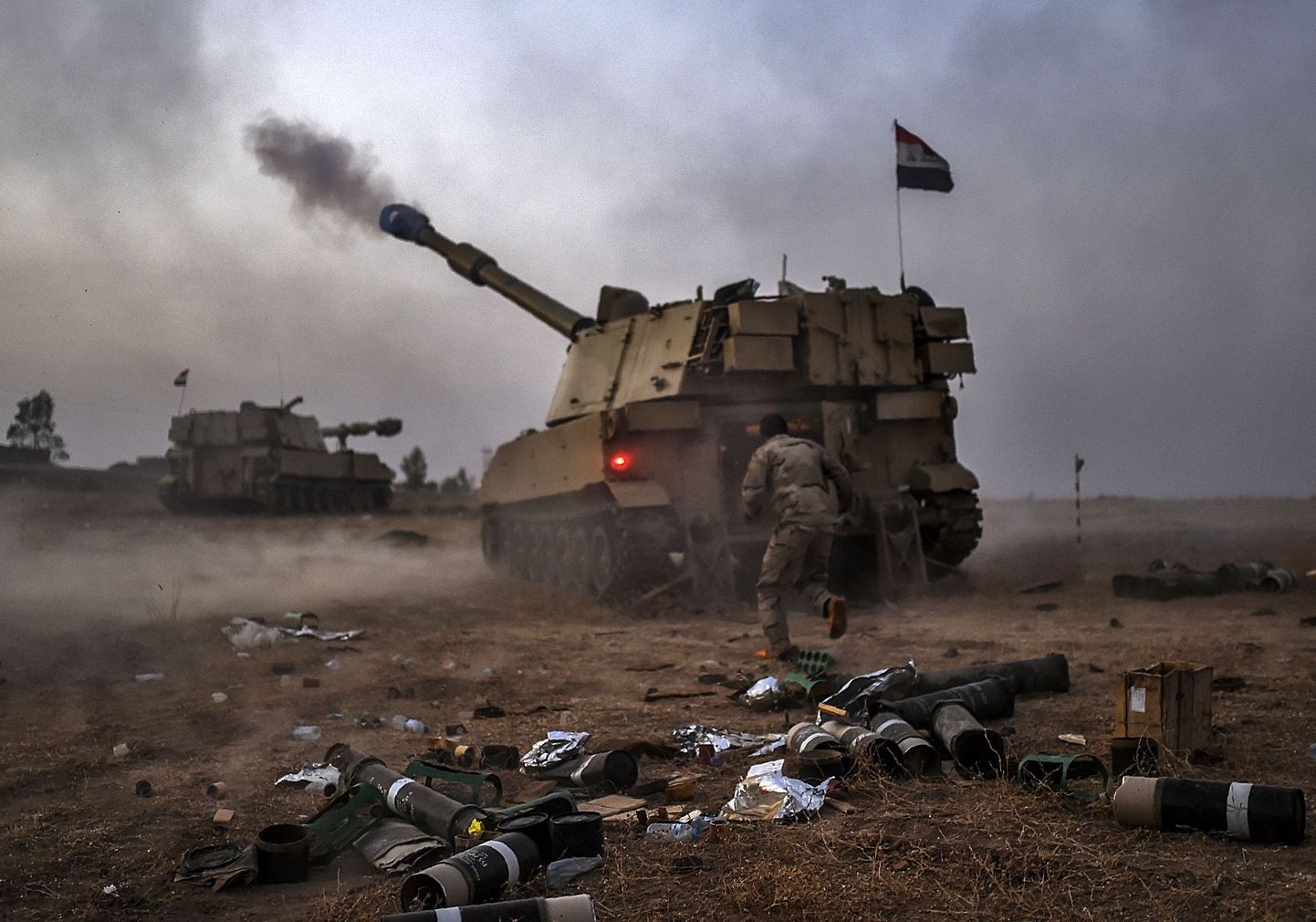 Iraagi valitsusvägede M109 haubits. Sarnased ostab endale ka Läti.
