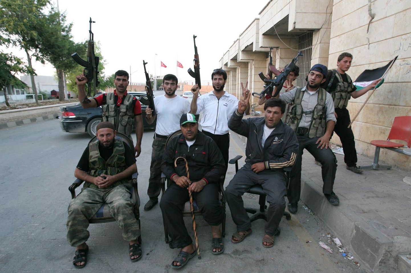 Сирийские боевики.