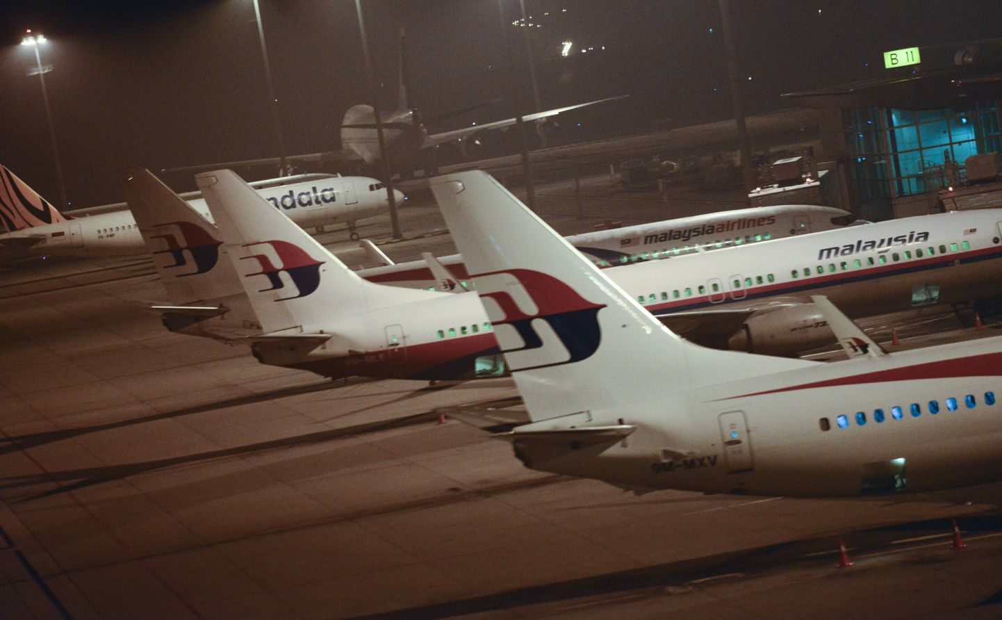 Malaysia Airlinesi lennukid Kuala Lumpuris.