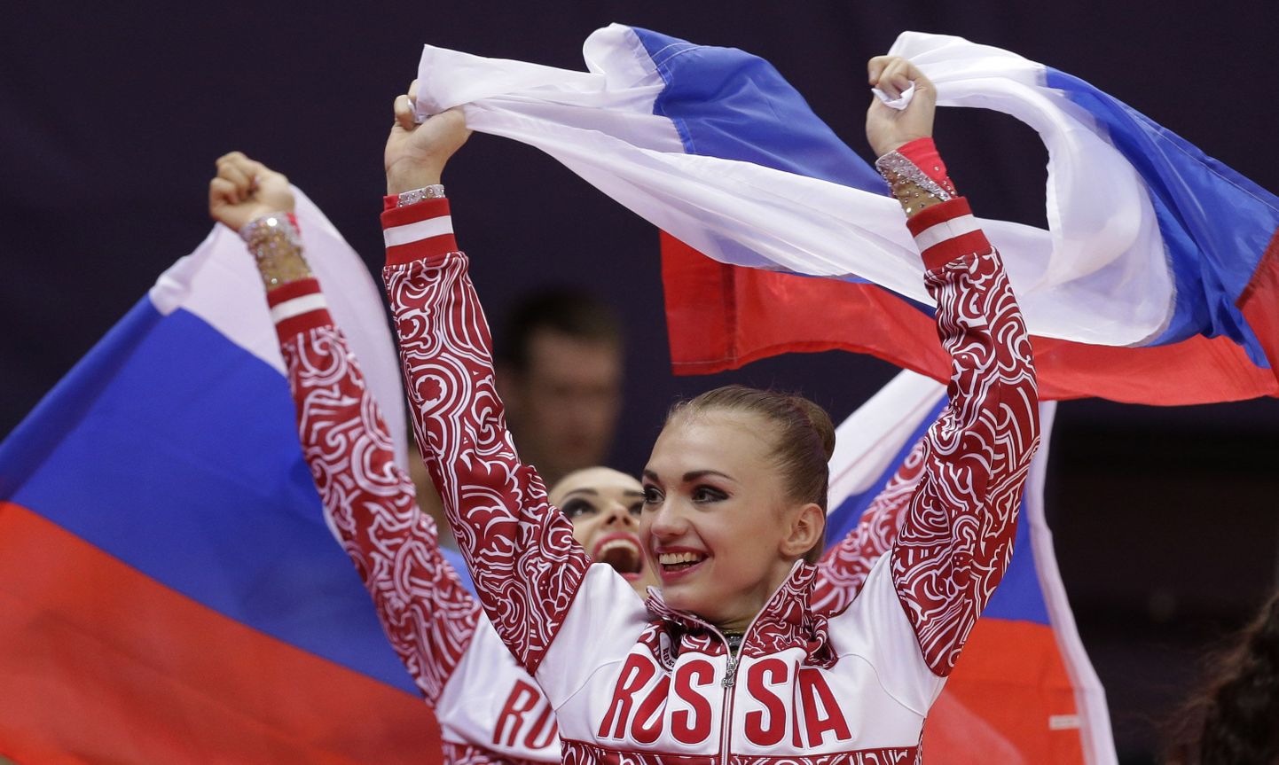 Российские гимнастки.