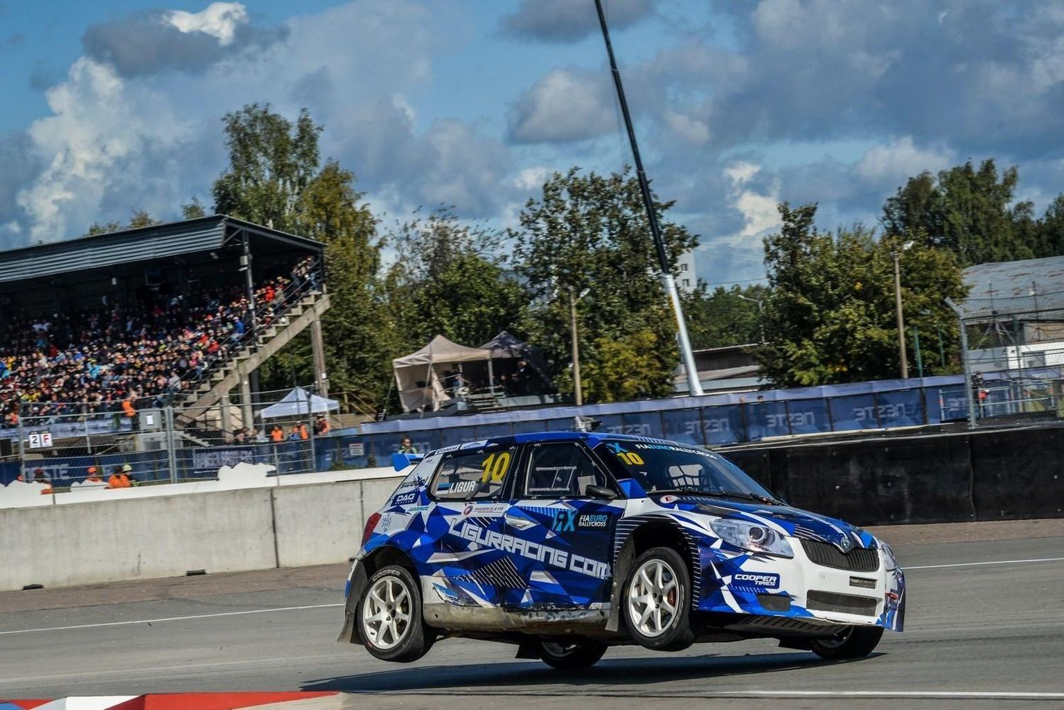 Janno Liguri Škoda Fabia rallikrossi EM-etapil Riias.