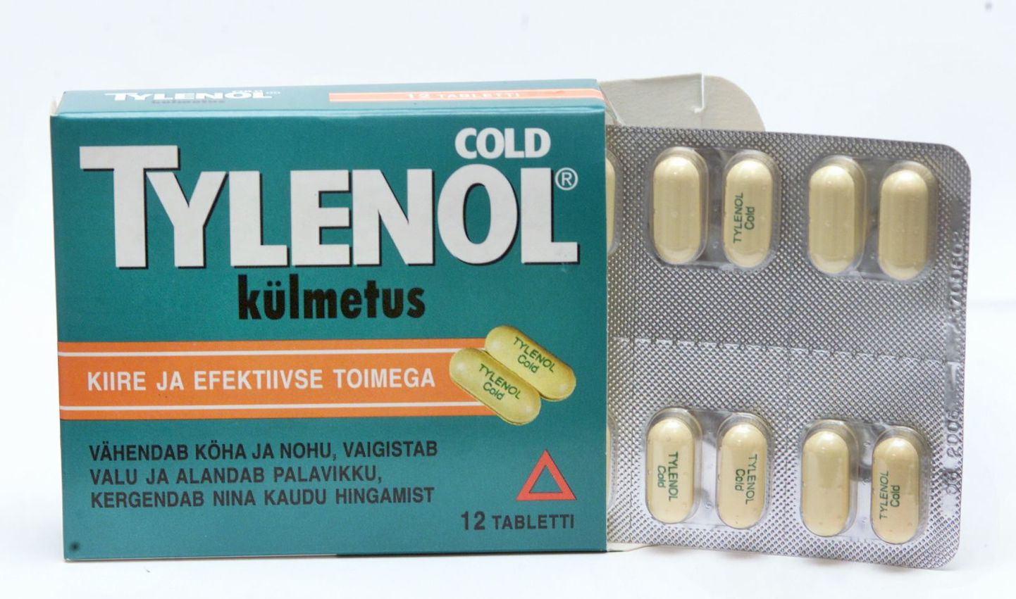 Tylenol on ka Eestis laialt kasutusel