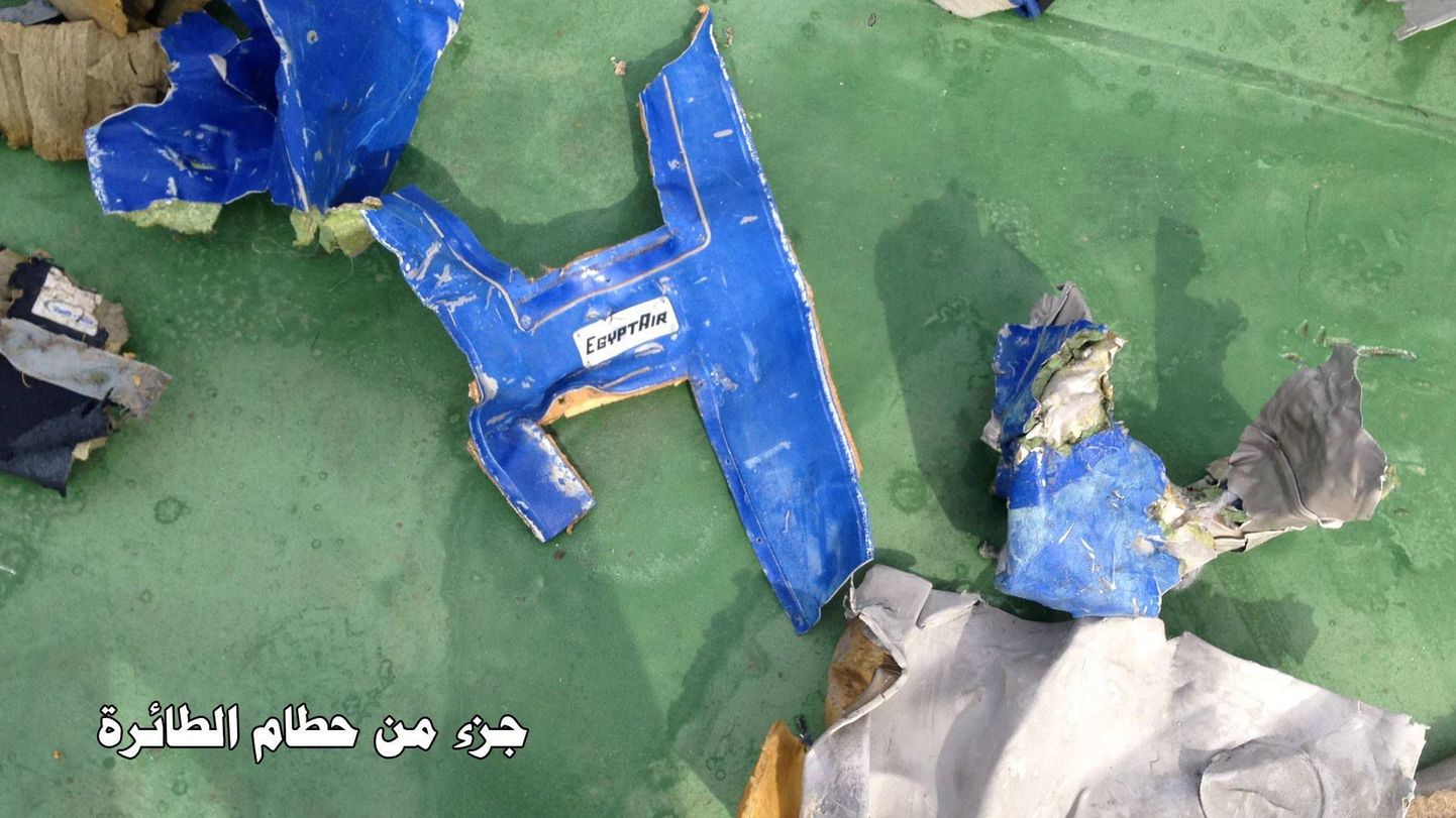 EgyptAiri lennuki tükid, mis leiti Vahemerest