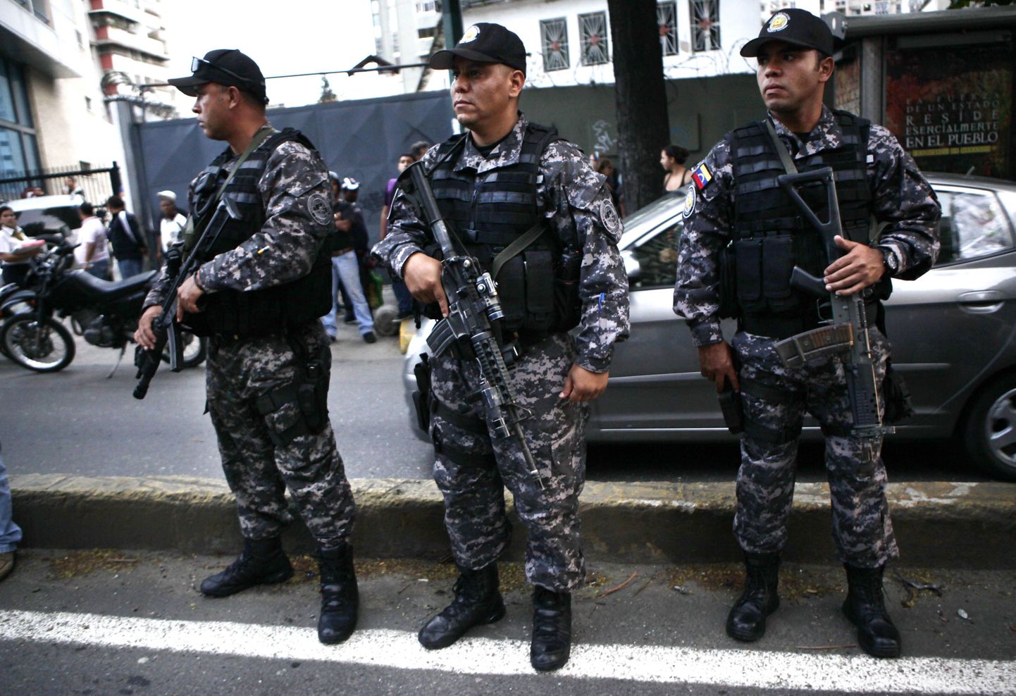 Venezuela politseinikud Caracases