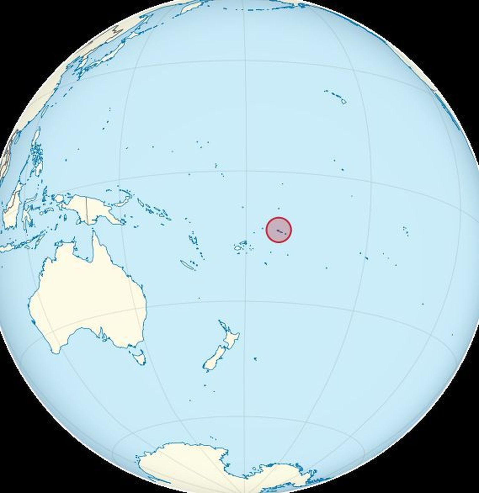 Samoa asukoht Vaikses ookeanis