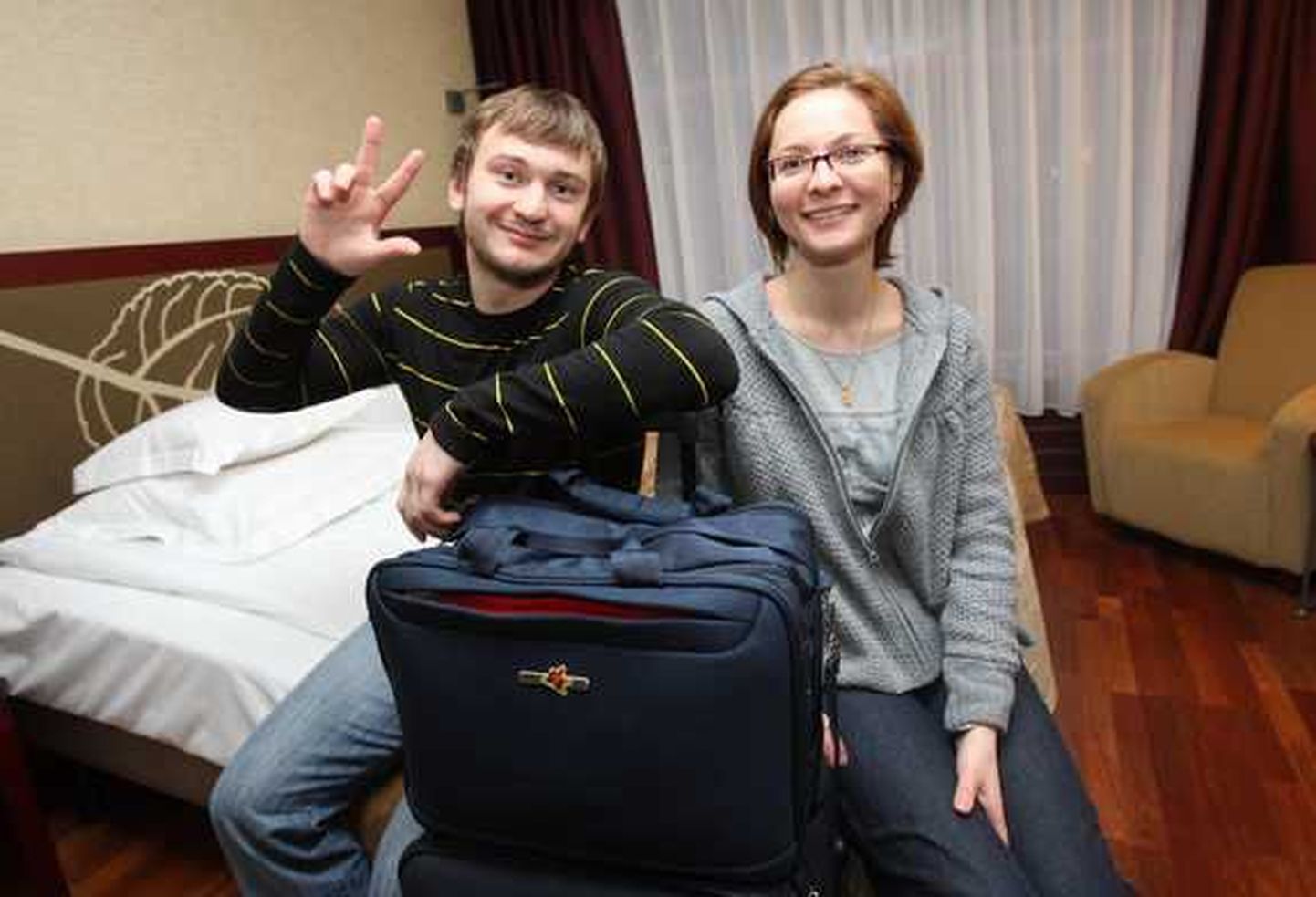 Venemaalt pärit turistide osakaal Eesti majutusettevõtete klientide seas kasvab. Pildil aastavahetuseks Venemaalt Tallinnasse sõitnud külalised.
