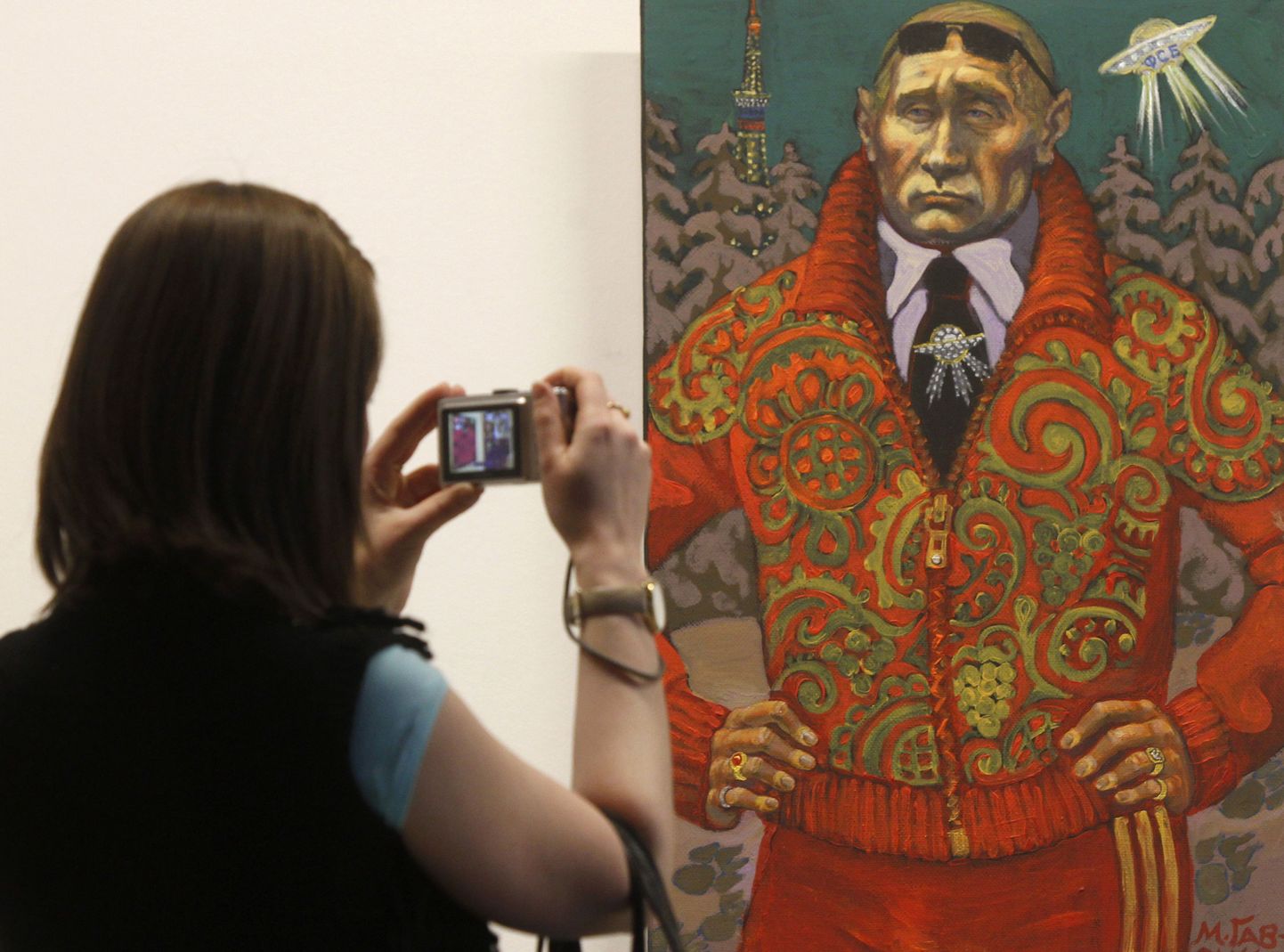 Mihhail Gavritškovi maal «Vladimir Vladimirovitš II» viitab selgelt president Vladimir V. Putinile.