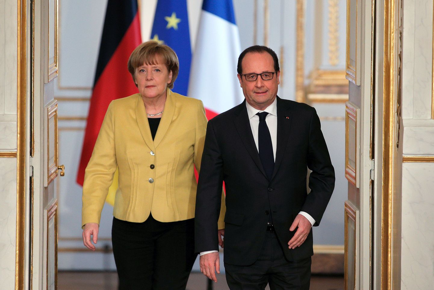 Angela Merkel ja Francois Hollande