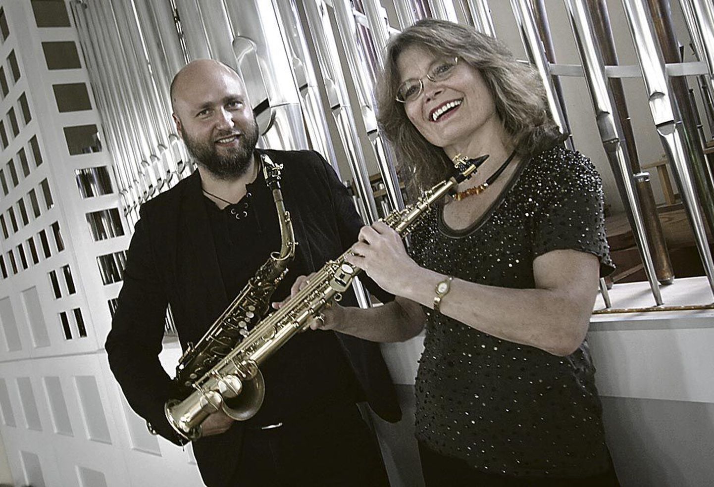 Ivo Lille ja Ines Maidre arvates sobivad orel, saksofon ja elektrooniline muusika hästi kokku.