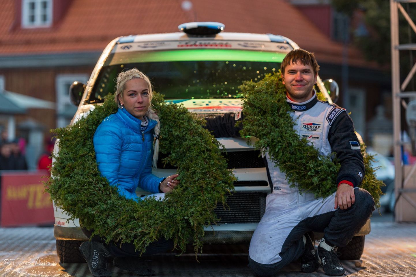 Saaremaa ralli võitjatena finišeerisid hooaja teise rallivõidu võtnud Egon Kaur ja Annika Arnek (Mitsubishi Lancer Evo IX).