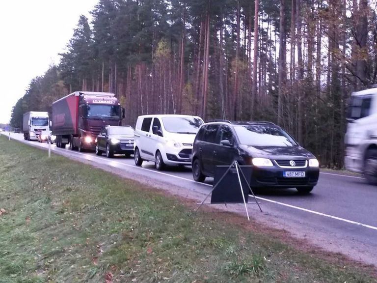 Авария на шоссе Таллинн - Пярну.