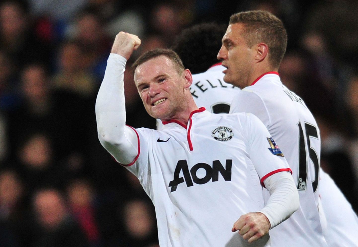 Wayne Rooney väravat tähistamas.