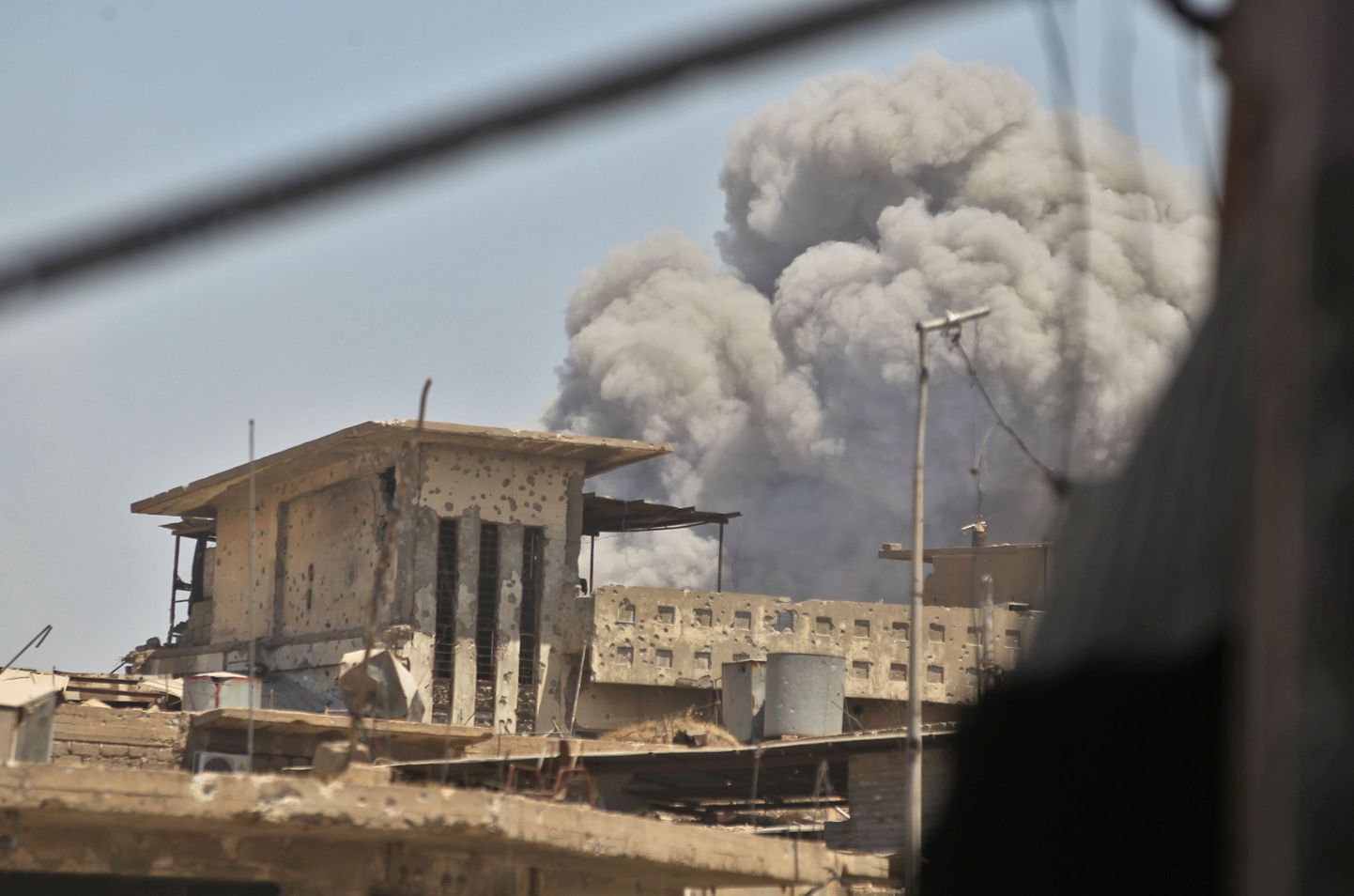 Autopommiplahvatus 19. juunil Mosulis.