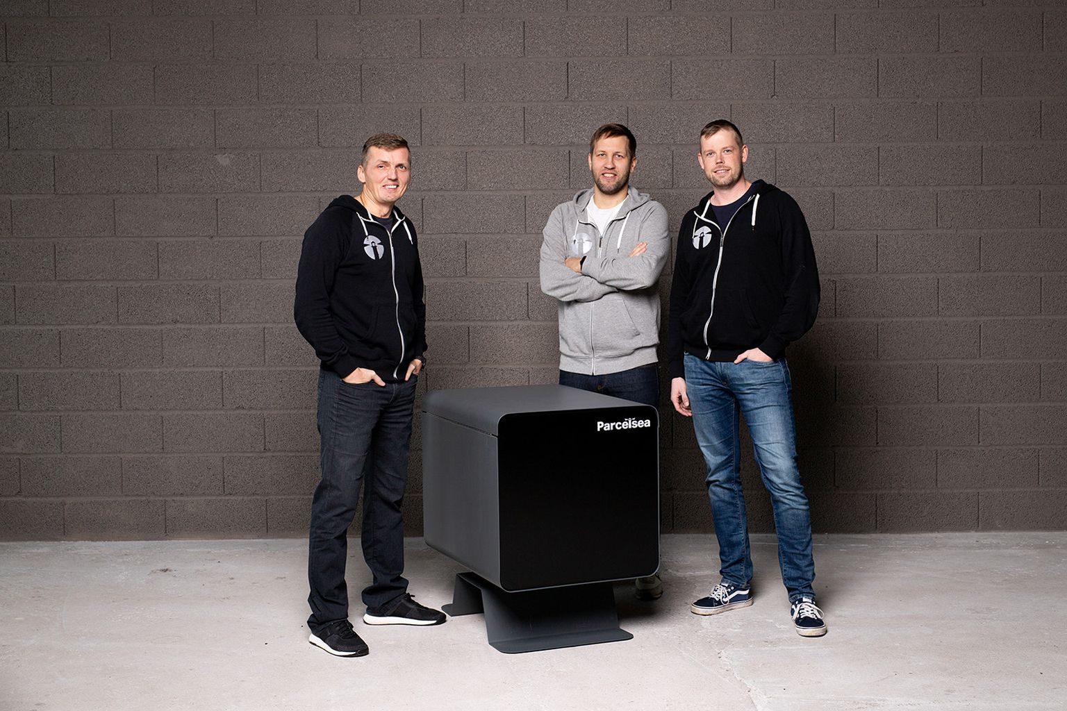 Parcelsea asutajad vasakult: Indrek Jürgenson, Andres Sampka, Tanel Raun
