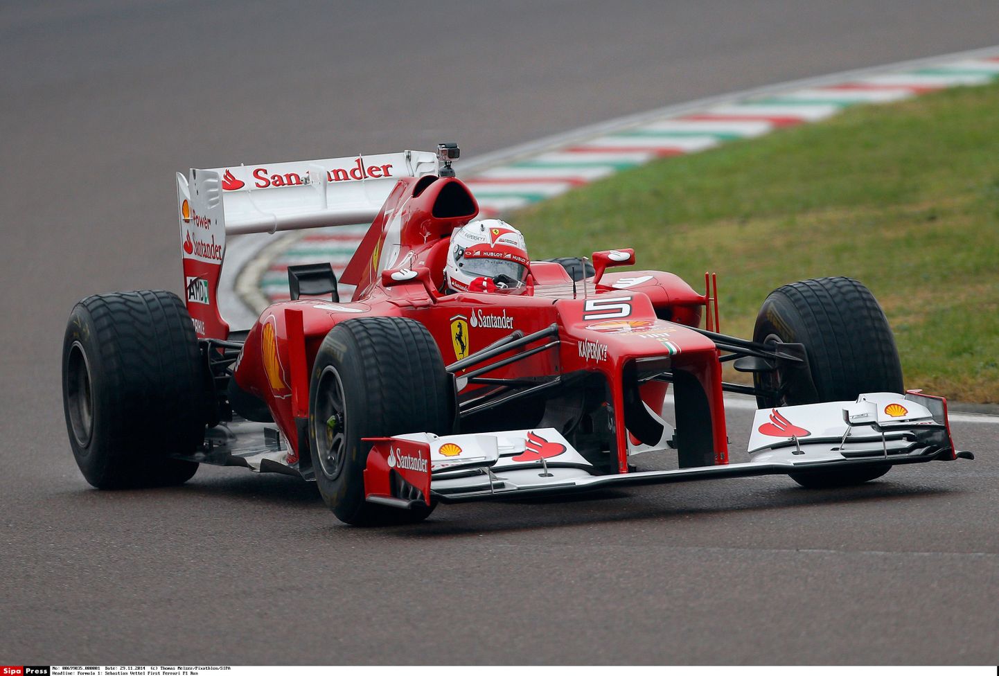 Sebastian Vettel Ferrari roolis.