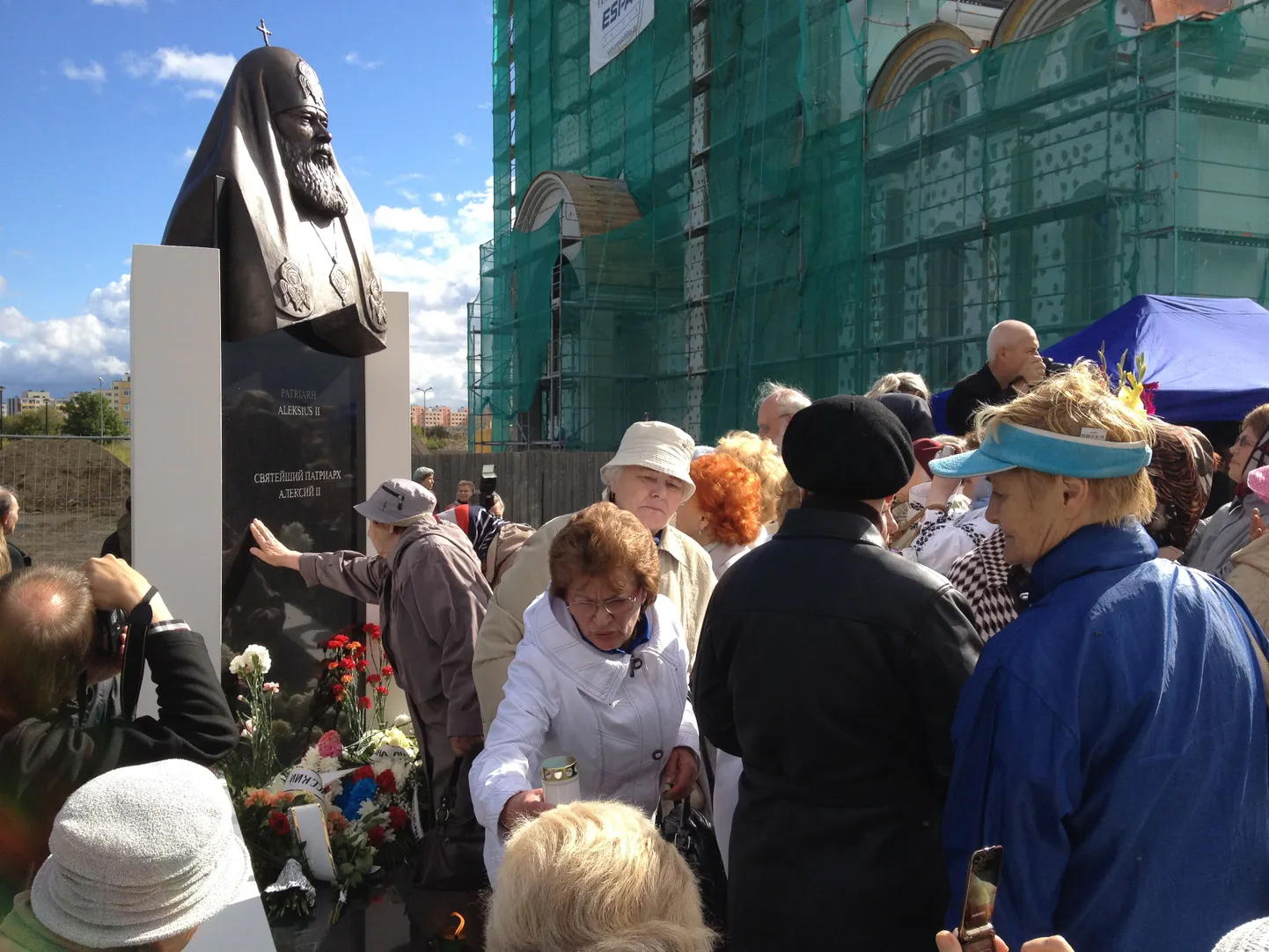 Patriarh Aleksius II mälestusmärgi avamine Tallinnas.