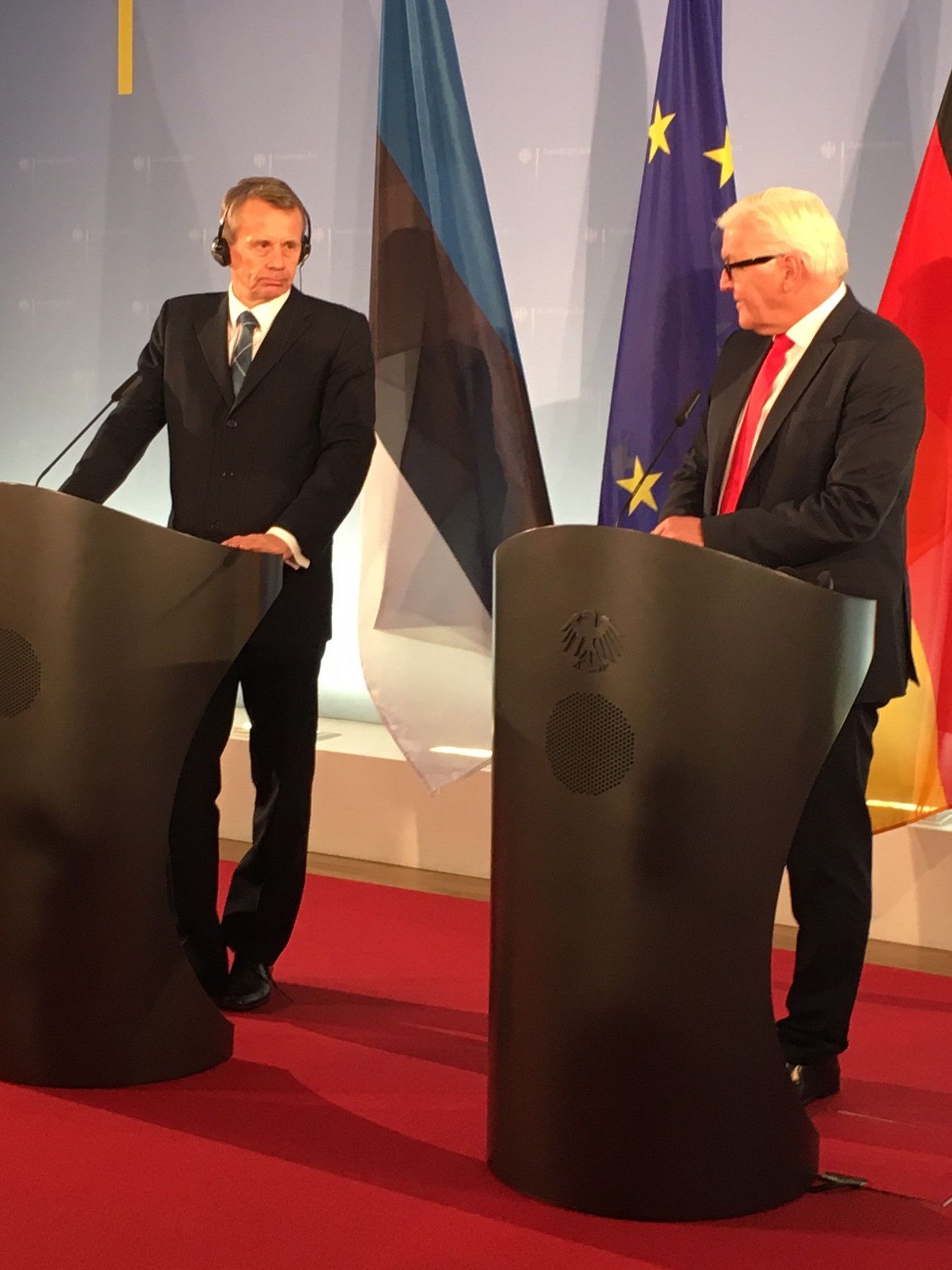Välisminister Jürgen Ligi ja tema Saksa kolleeg Frank-Walter Steinmeier