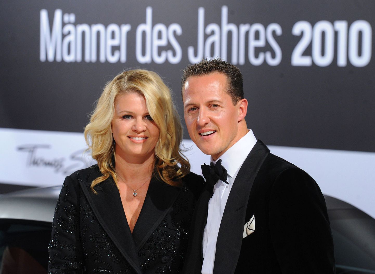 Михаэль Шумахер с женой.