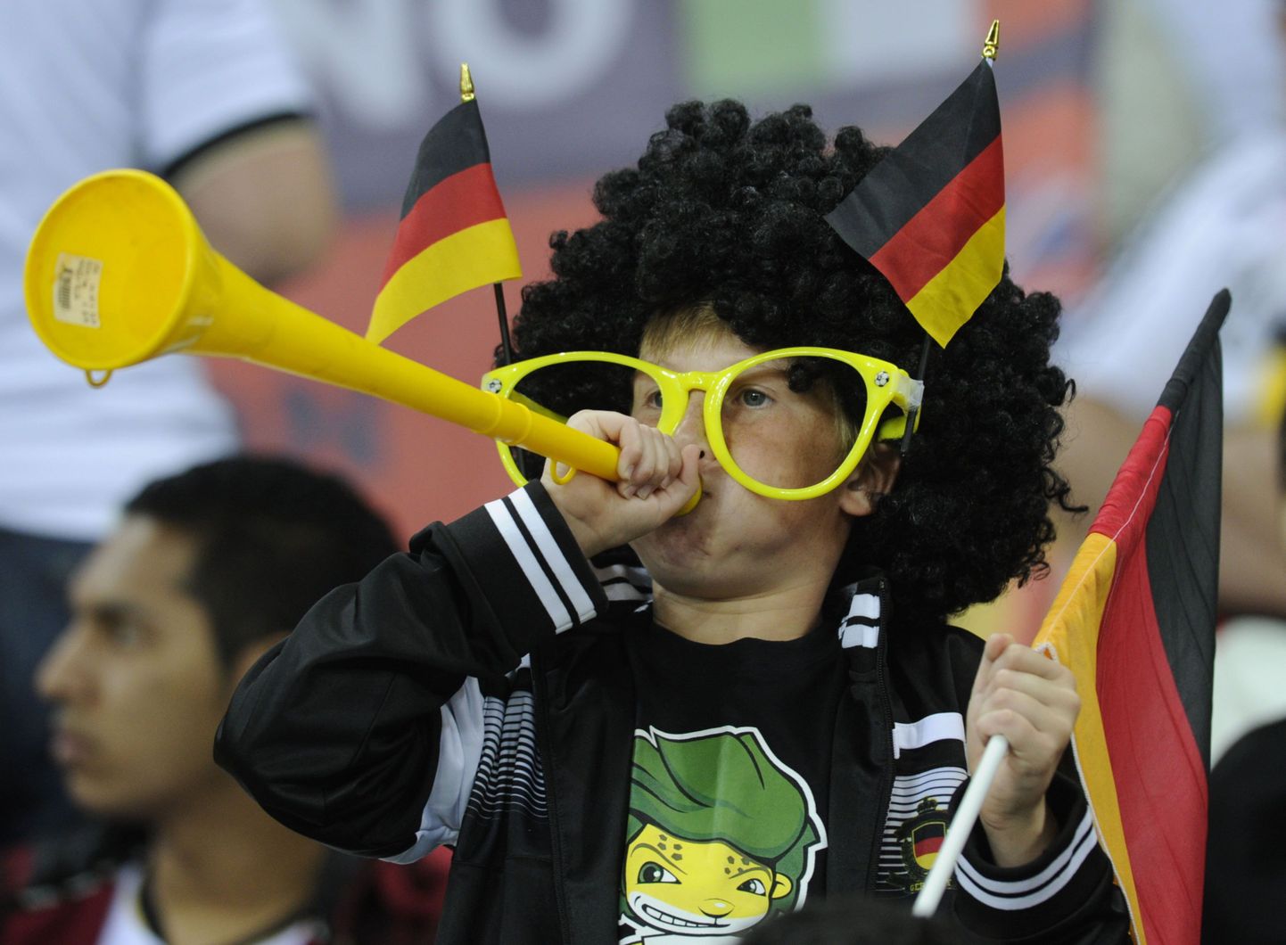 Немецкий футбольный фанат. Иллюстративное фото.