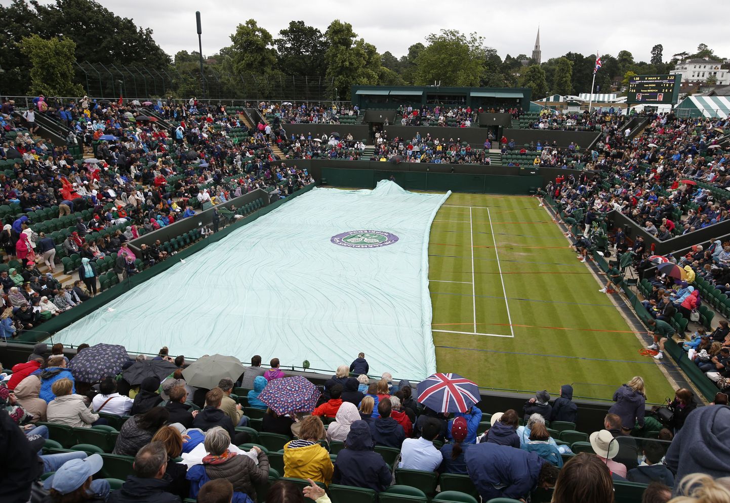 Vihm on Wimbledonis mänge taas palju seganud.
