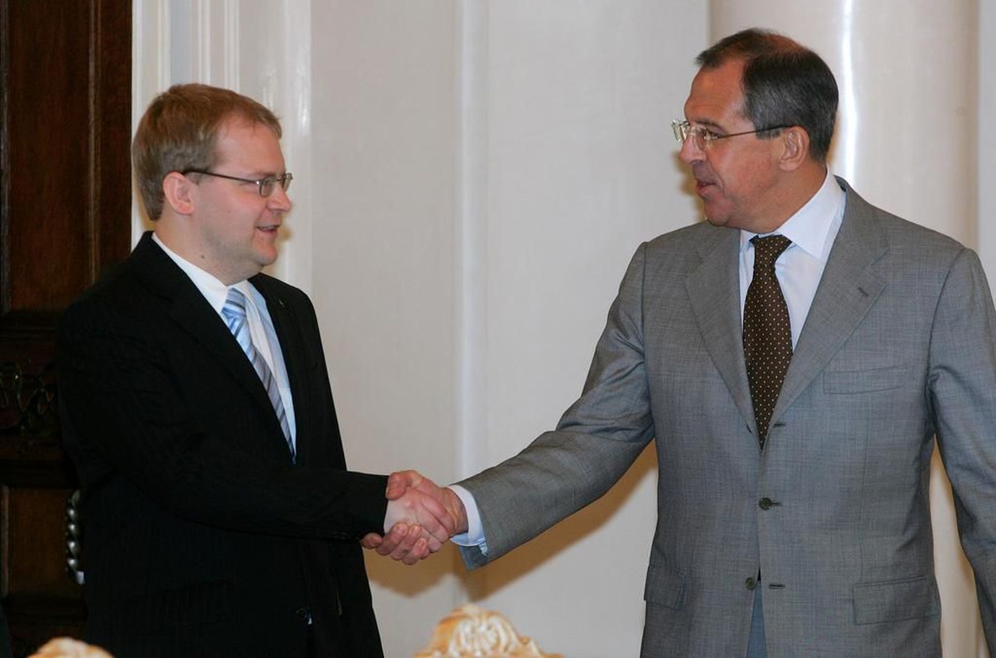 Esimest korda allkirjastasid välisminister Urmas Paet ja Vene välisminister Sergei Lavrov piirilepped Moskvas 18. mail 2005.