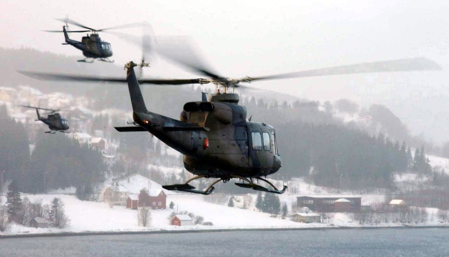 Norra sõjaväele kuuluvad Agusta Bell 412 kopterid.