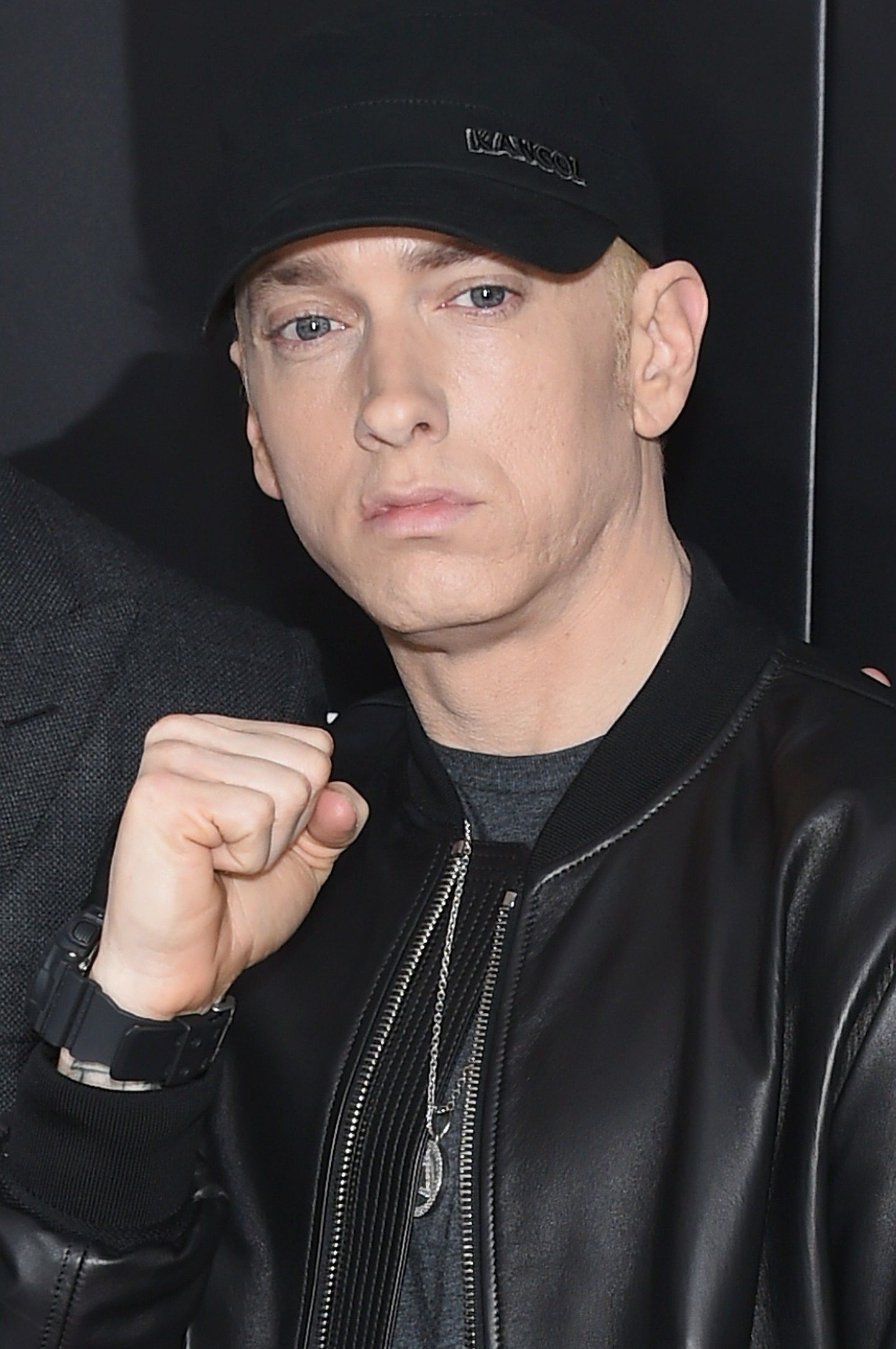 NEW YORK, NY - JULY 20: Eminem attends the 'Southpaw' New York Premiere at AMC Loews Lincoln Square on July 20, 2015 in New York City.   Dimitrios Kambouris/Getty Images/AFP
== FOR NEWSPAPERS, INTERNET, TELCOS & TELEVISION USE ONLY ==