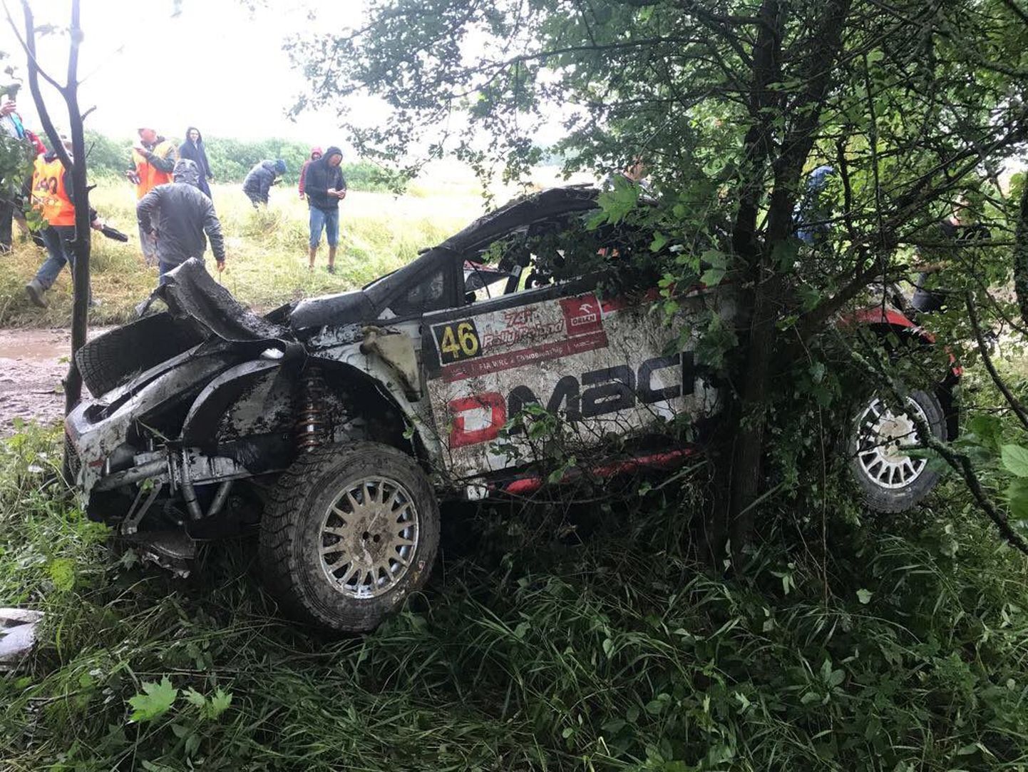 DMACKi meeskonna piloodi Osian Pryce avarii Poola rallil.