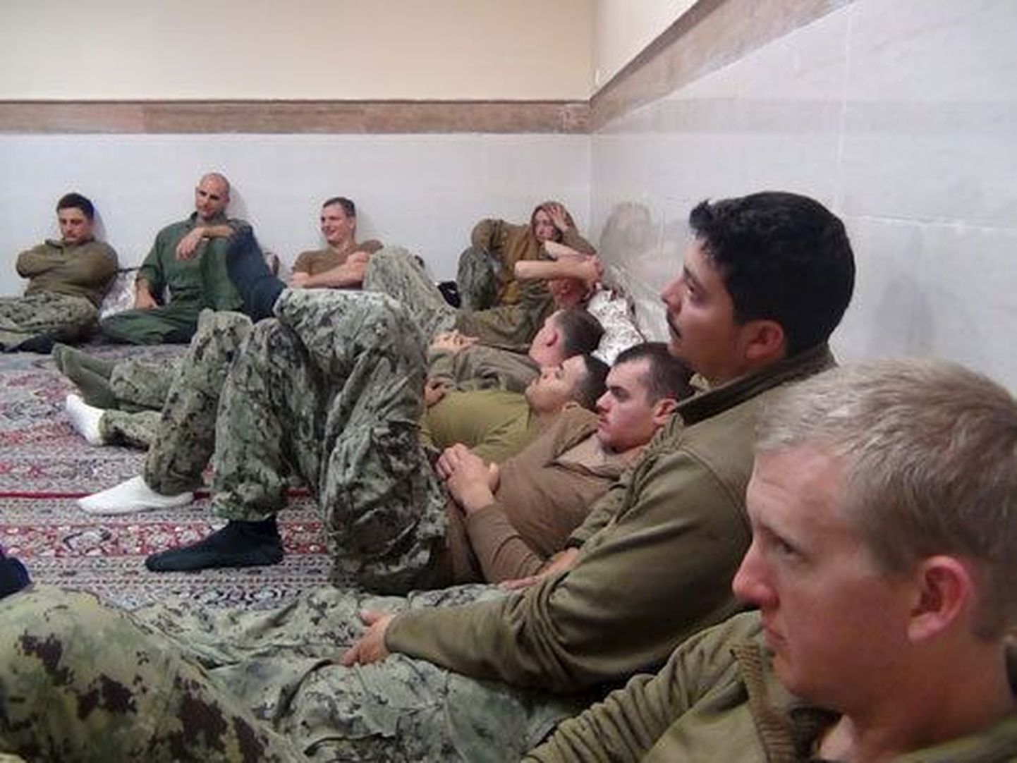 Iraani avaldatud kaadrid Ameerika mereväelastest.