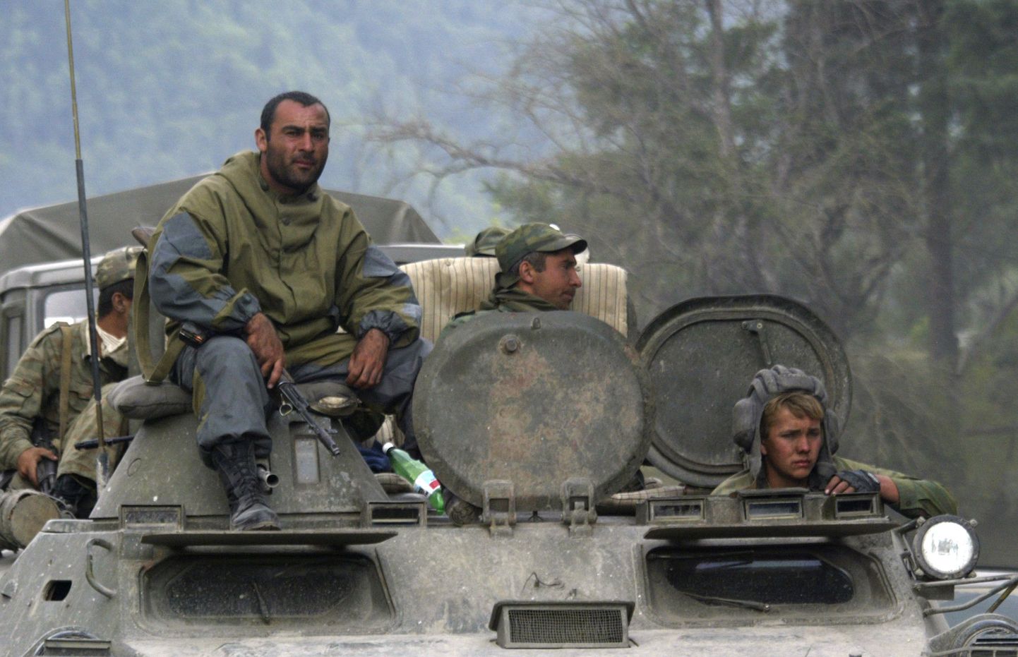 Vene sõjaväelased Lõuna-Osseetias.