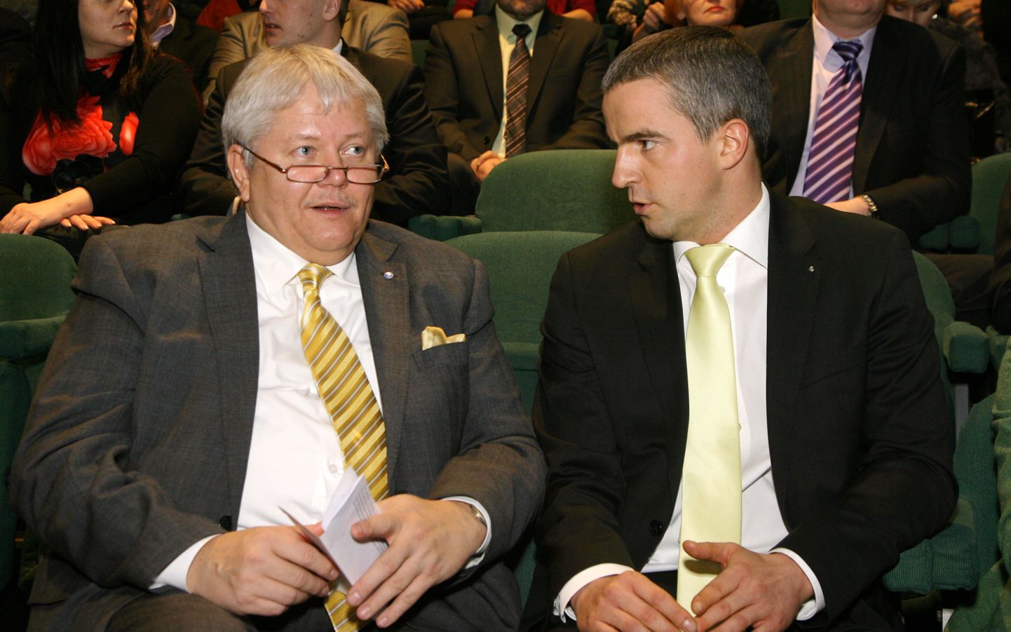 Kultuuriminister Rein Lang ja ministeeriumi kantsler Paavo Nõgene.
