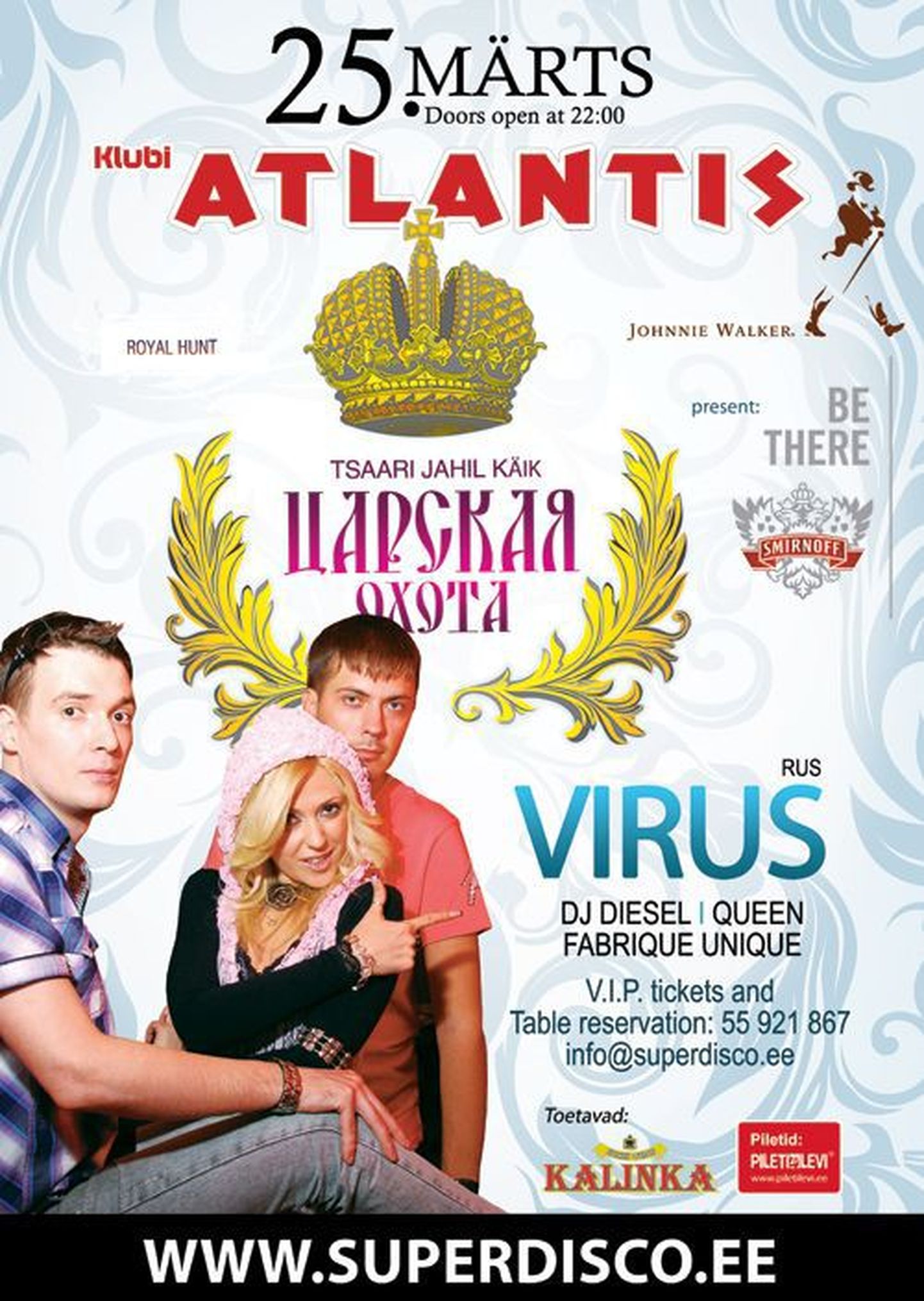 Club Atlantis toob lavale vene klubimuusikaprojekti Virus!