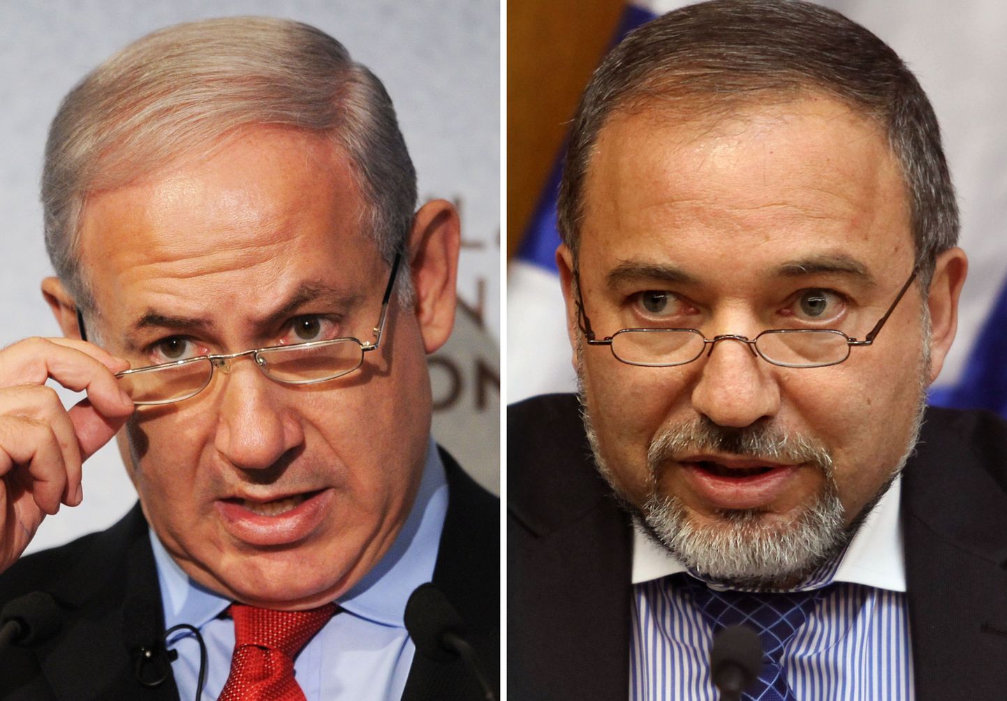 Iisraeli peaminister Benjamin Netanyahu (vasakul) ja välisminister Avigdor Lieberman.