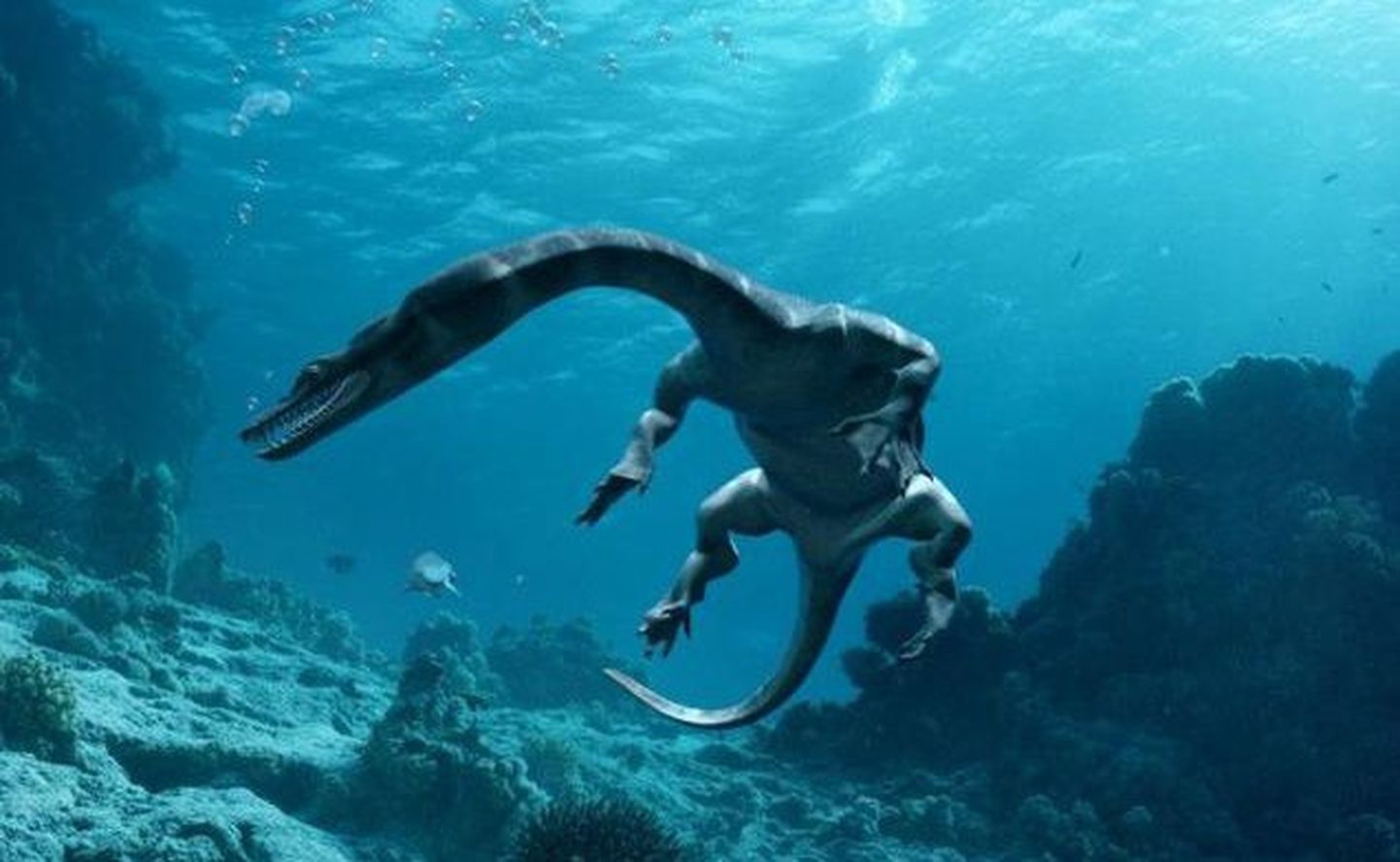 Кадр из фильма «Морские динозавры 3D: Путешествие в доисторический мир».