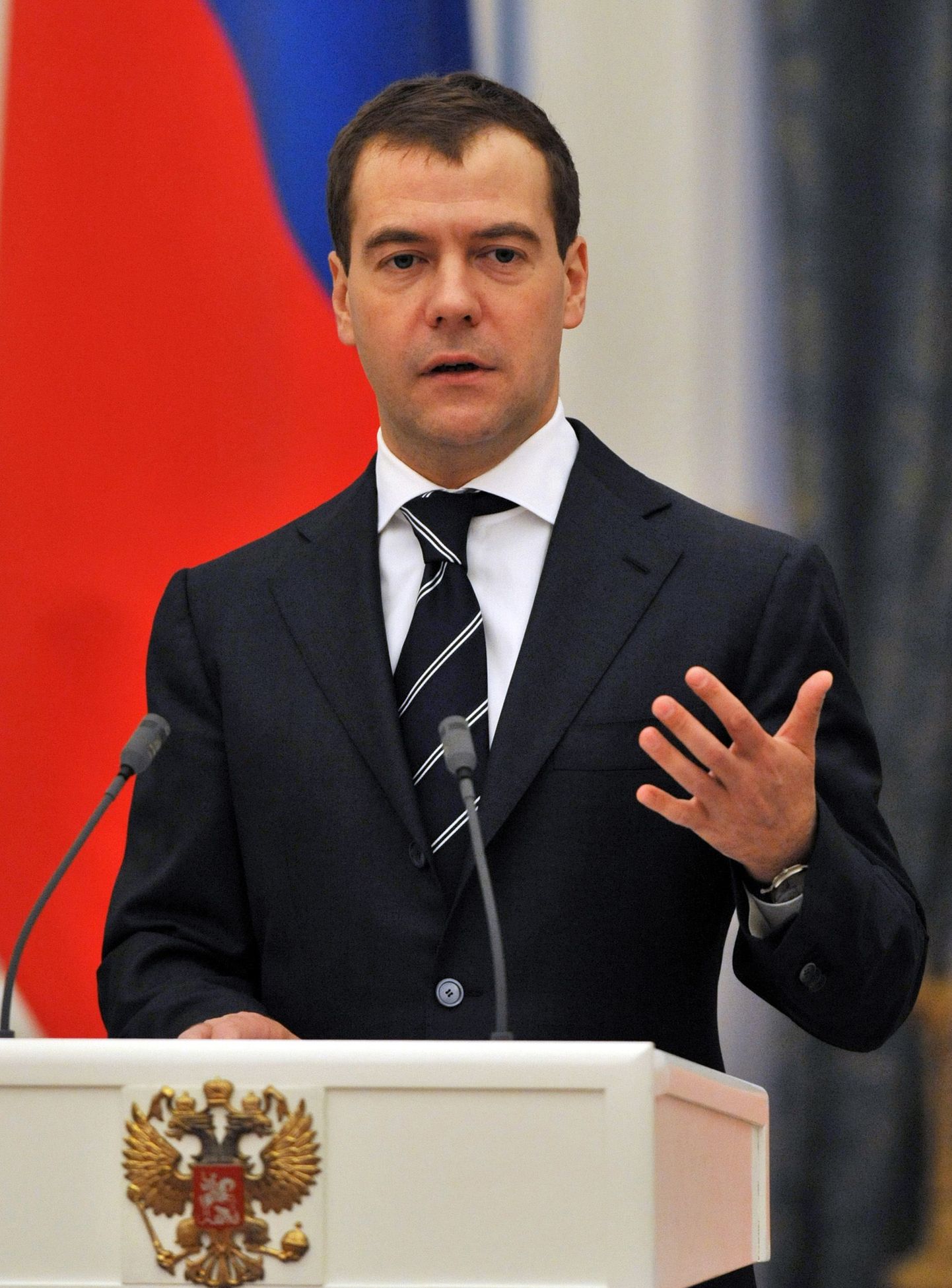 Dmitri Medvedev eile Kremlis.