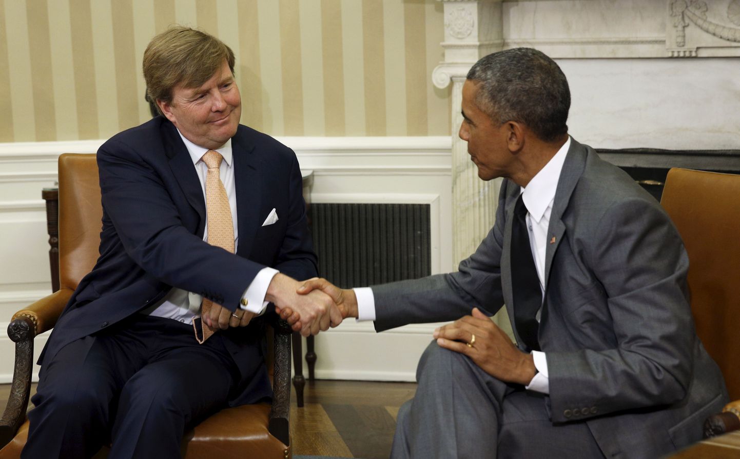 Hollandi kuningas Willem Alexander ja USA president Barack Obama.