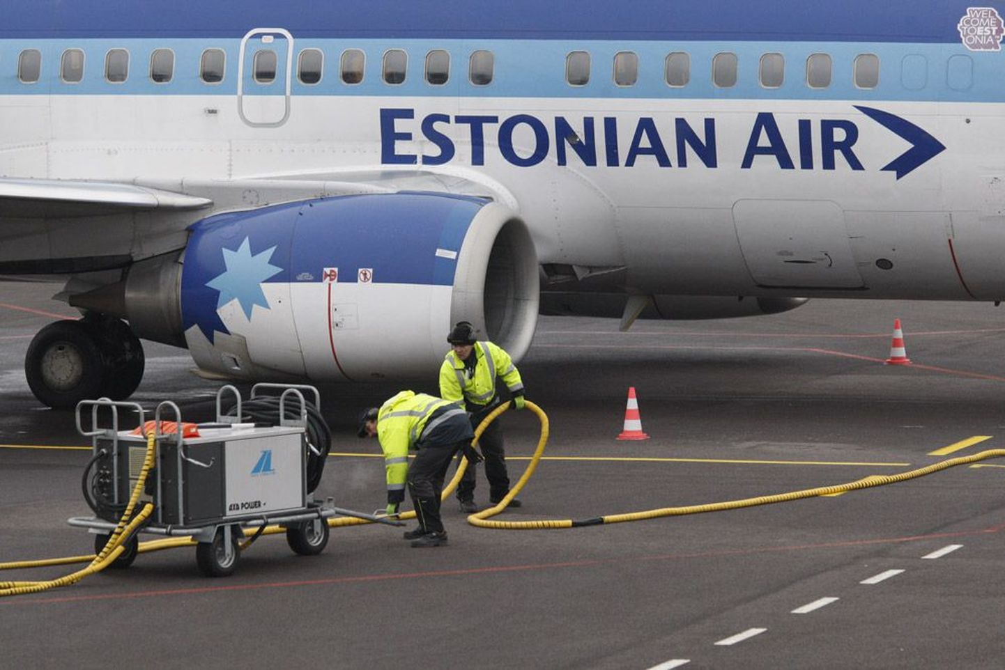 Estonian Airi värvides lennuk.