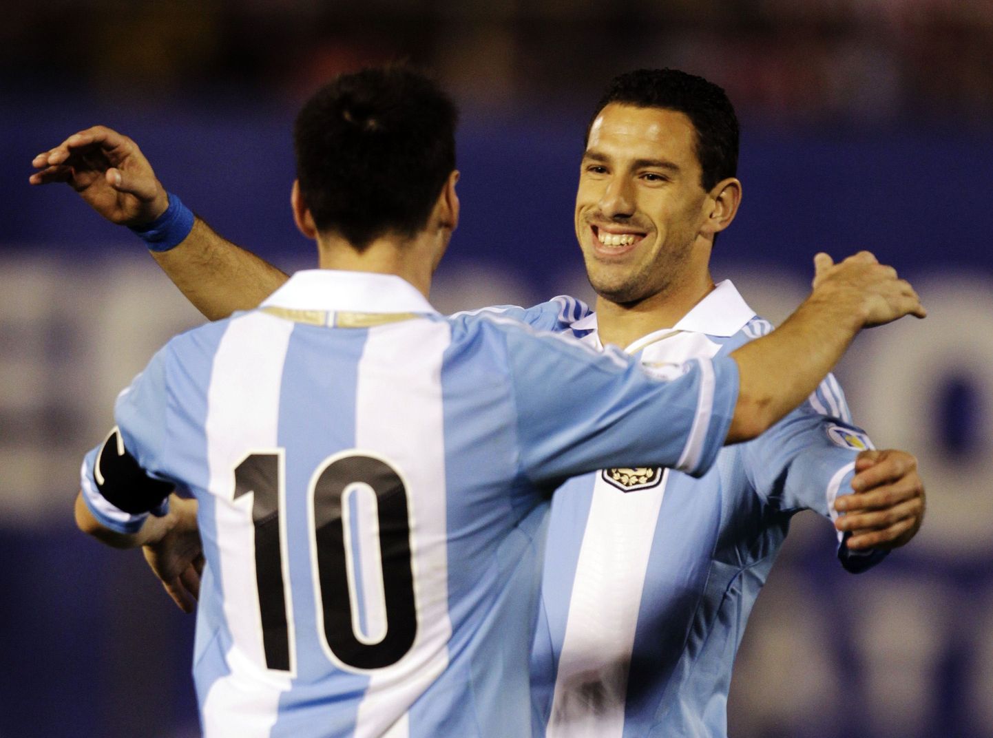 Lionel Messi ja Maxi Rodriguez võivad tähistada Argentina pääsu 2014. aasta MM-finaalturniirile.