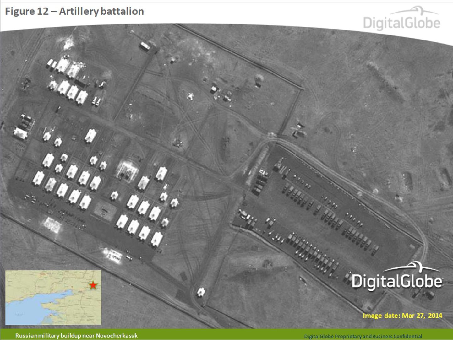 Спутниковый снимок НАТО. Военная база неподалеку от Новочеркасска.