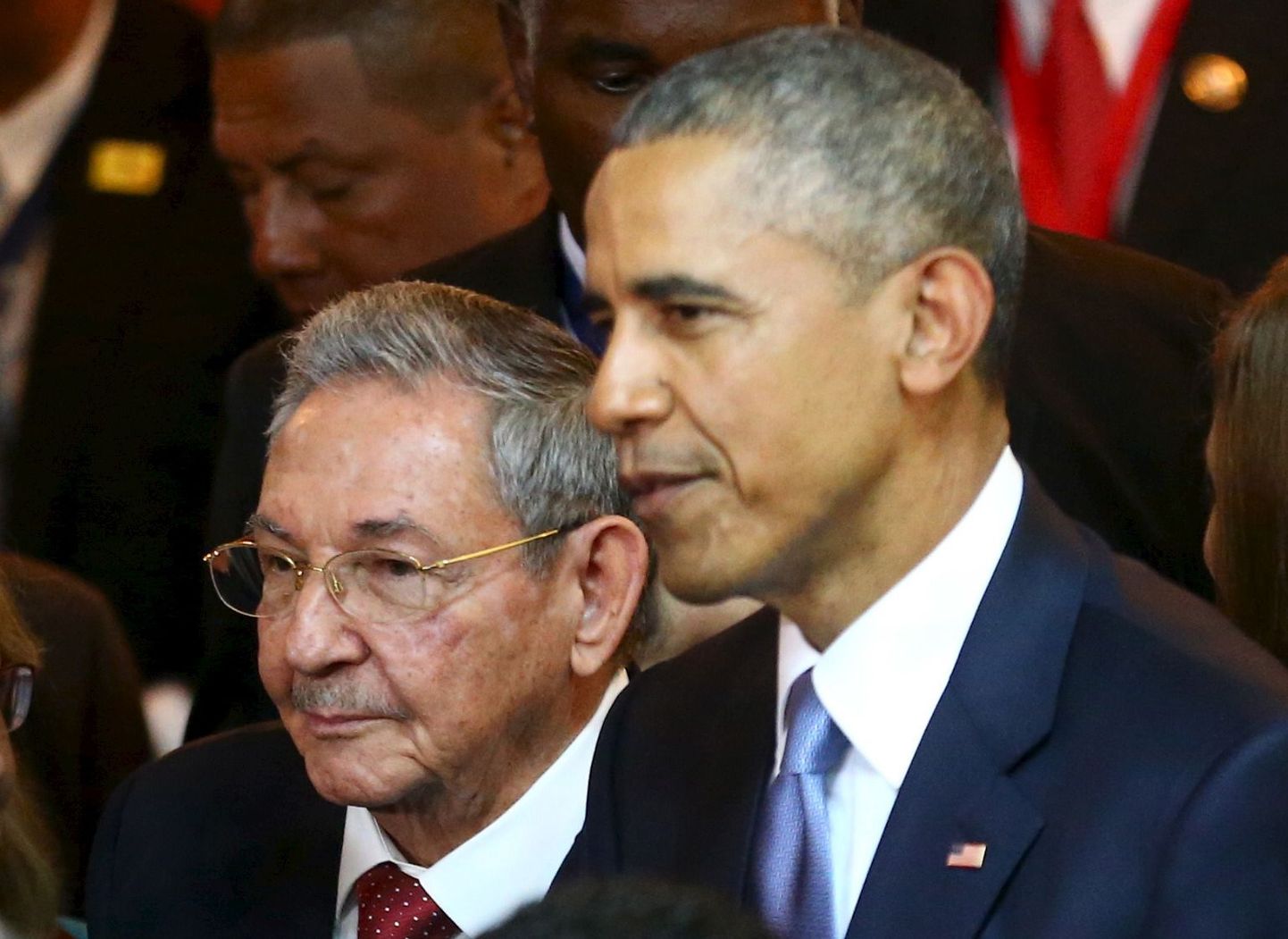 Raúl Castro ja Barack Obama.
