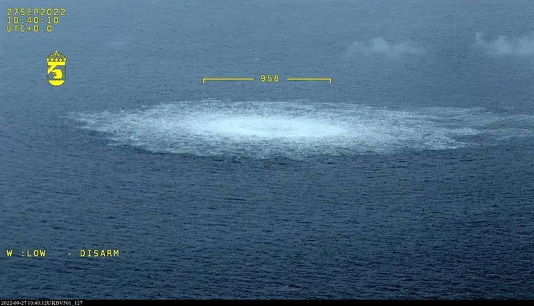 When it comes to the current disruptions to cables, countries have mentioned a hybrid attack, but no previous incidents have been successfully attributed either. A photo of the Nord Stream gas leak taken from the aircraft of Kustbevakningen, the coast guard authority of Sweden, released on September 27, 2022.